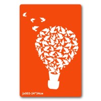 Трафарет для био-тату Аэростат jx003-24*34см, размер 24 х 34см