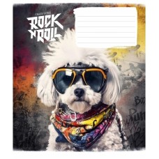 Тетрадь ученическая "Rock star" 012-3277K-5 в клетку, 12 листов