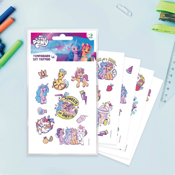 Набор детских временных татуировок "My Little Pony" 200438, 4 листа