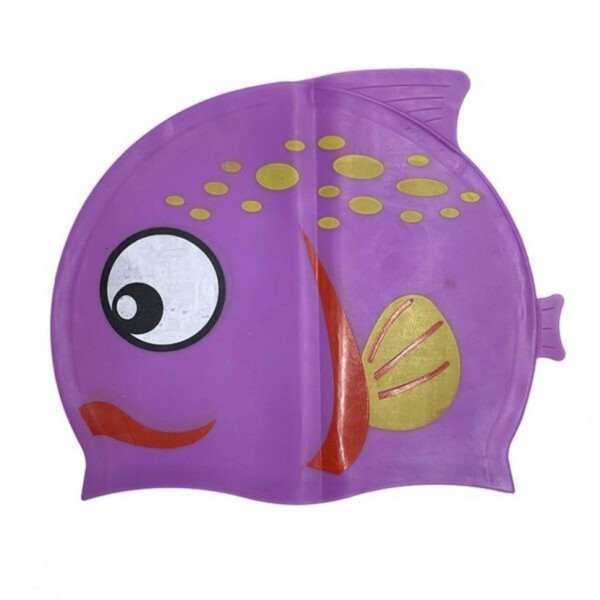 Шапочка для плавання дитяча Fish NE-SW-390-V, фіолетова