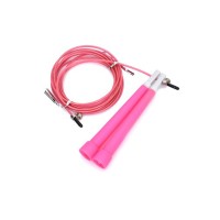 Скакалка швидкісна MS 3765(Pink) 290 см, ручка пластик, мотузка гума+метал