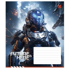 Тетрадь ученическая «Future is Here» 012-3417K-1 в клеточку, 12 листов