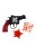 Іграшковий револьвер з пістонами та значком "DENA" Golden Gun 238GG