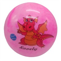 Мячик детский "Динозавр" RB2201 резиновый, 60 грамм Розовый