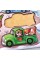 Деревянная игра с карточками "Животные на машинках" Ubumblebees (ПСФ132) PSF132, 42 детали и 12 карт
