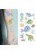 Набор детских блестящих временных тату «Морские животные» kids-tatto-see-set10