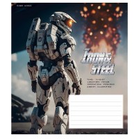 Тетрадь ученическая "Iron&Steel" 012-3284K-3 в клетку, 12 листов