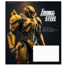 Тетрадь ученическая "Iron&Steel" 012-3284K-4 в клетку, 12 листов