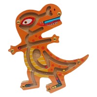 Деревянная магнитная игрушка Лабиринт MD 1792-1 Тиранозавр