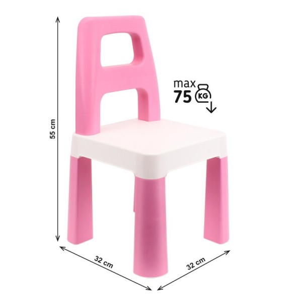 Дитячий стілець "Kids Chair" 0167TXK рожевий, до 75 кг
