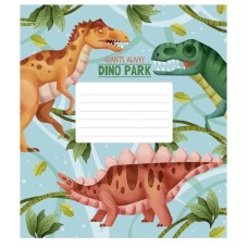 Тетрадь ученическая Dino park 012-3227K-2  в клетку на 12 листов