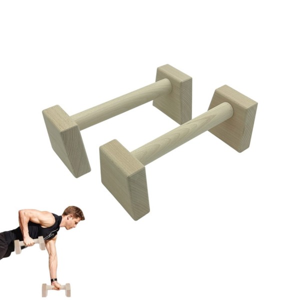 Паралетси, упори для віджимання дерев'яні Wood Gym Push Up NE-WD-30 з бука 30 см 2 шт