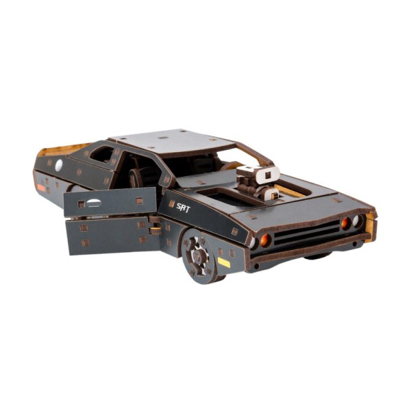 Деревянный 3D конструктор "Fast Furious" Puz-62519, 125 деталей, черный