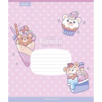 Тетрадь ученическая "Just be Kawaii" 012-3408K-2 в клетку, 12 листов