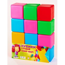 Детские игровые кубики Большие 14067K, 12 шт. в наборе
