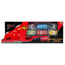 Игровой набор машинок "Тачки" 558-4 / 3788-2 грузовик с гаражом и 6 машинок