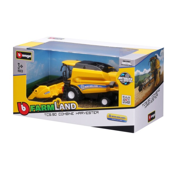 Автомодель Зернозбиральний комбайн "New Holland TC5.90" Bburago 18-31721 із зерновою жниваркою