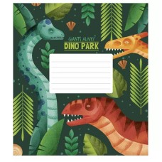 Тетрадь ученическая Dino park 012-3227K-5  в клетку на 12 листов