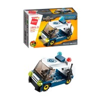 Конструктор Qman 1801-1-8 поліція, транспорт, 45-49 деталей  Мінікар