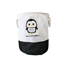 Корзина для игрушек и белья "Hello cute animals Пингвин" MGZ-1006(Black) 35 х 40 см