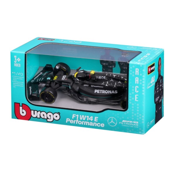 Коллекционная автомодель "Mercedes-AMG F1 W14 E Performance (2023)" Bburago 18-38080, 1:43 масштаб