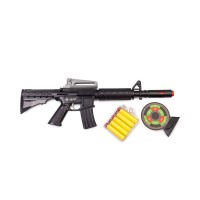 Іграшковий автомат з м'якими кулями M16 PF Golden Gun 910GG  Чорний