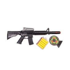Іграшковий автомат з м'якими кулями M16 PF Golden Gun 910GG  Чорний