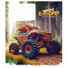 Тетрадь ученическая "Super Monster" 012-3293K-1 в клетку, 12 листов