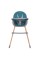 Стільчик для годування LUMI ME 1111 Teal екошкіра