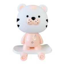 Нічник дитячий «Тигр на скейті» MGZ-1408(Pink) мережевий, живлення від USB