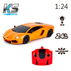 Автомобіль на радіокеруванні LAMBORGHINI AVENTADOR LP 700-4 KS DRIVE 124GLBO світяться фари