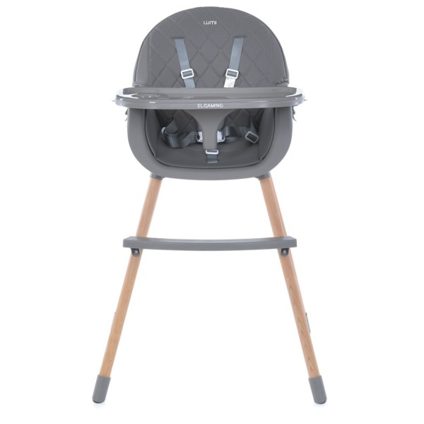 Стільчик для годування LUMI ME 1111 Gray екошкіра