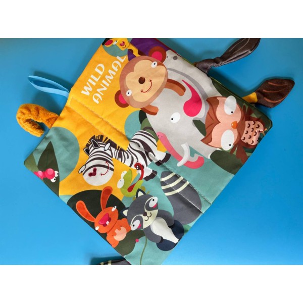 Развивающая книжка-шуршалка 668-230(Wild animal) английские слова