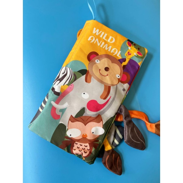 Развивающая книжка-шуршалка 668-230(Wild animal) английские слова