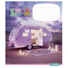 Тетрадь ученическая "Lucku Vibes" 024-3360K-3 в клетку, 24 листов