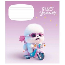 Тетрадь ученическая «Cute little animals» 012-3333C-3 в косую линию, 12 листов