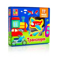 Набор магнитов MAXI "Транспорт" Vladi Toys VT3106-26, 17 шт