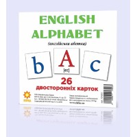 Розвиваючі картки "Англійський алфавіт" (110х110 мм) 101 693  англ. мовою