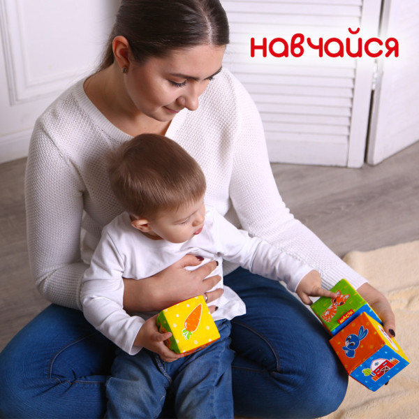 Набор кубиков "Животные на ферме" МС 090601-05