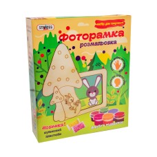 Набір для творчості Strateg Фоторамка-розмальовка із дерева Грибочок (8007)