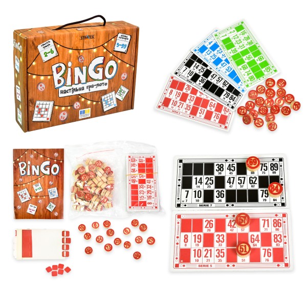 Настільна гра Strateg Лото BinGo українською мовою (30757)