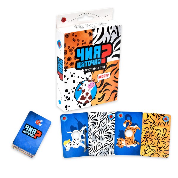 Настільна Гра Strateg Чия цяточка? розважальна пізнавальна карткова гра українською мовою (30231)