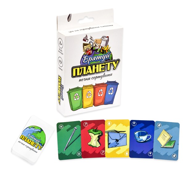 Настільна гра Strateg Врятуй планету українською мовою 30321
