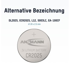 Батарейка Ansmann літієва CR2025 / 3 V