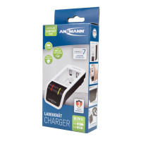 Швидкий зарядний пристрій Ansmann Comfort Mini з USB-входом для 1-2 NiMH акумуляторів АА/ААА
