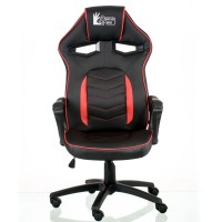 Крісло офісне Special4You ExtremeRace black/red with footrest