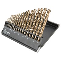 Свердла по металу HSS-Co 1.0-10.0 мм, набір 19 шт.  Graphite