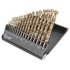 Свердла по металу HSS-Co 1.0-10.0 мм, набір 19 шт. Graphite