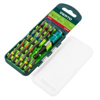 Накінечник викрутки, набір 16 шт., 25 mm -  3 x PH, 3 x PZ, 3 x SL, 5 x TX + тримач насадок Verto