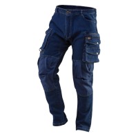 Робочі штани DENIM, посилення коліна, розмір  S NEO Tools